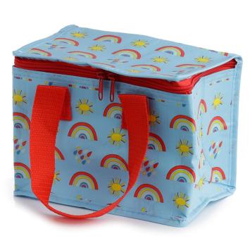 Koeltasje lunchtasje regenboog en zonnetjes