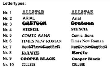 Strijkletters of cijfers per stuk velours of flex