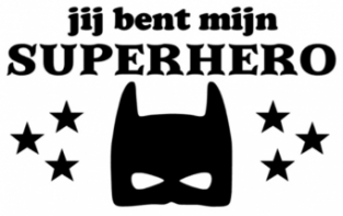 Muursticker Jij bent mijn superhero