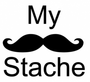 Strijkapplicatie my stache snor