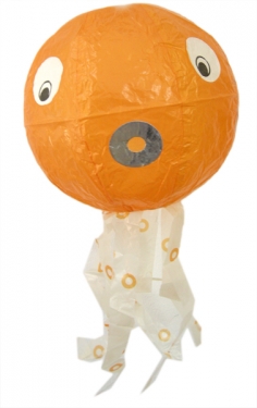 Ballon Octopus oranje