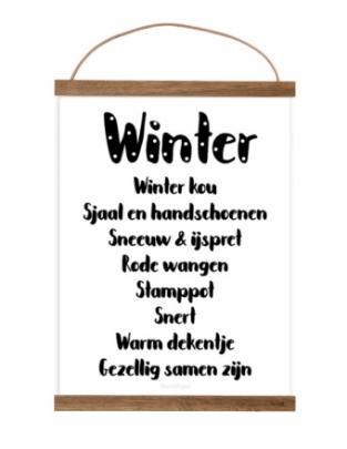 Free printable Winter poster A4