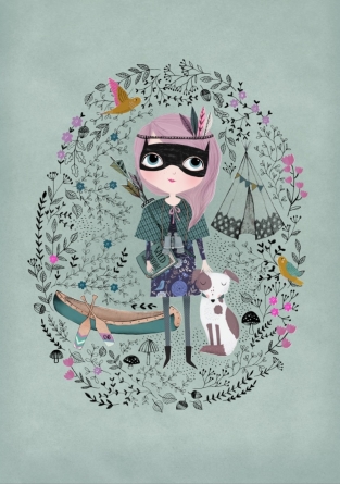 Poster A3 Spy Girl Celadon