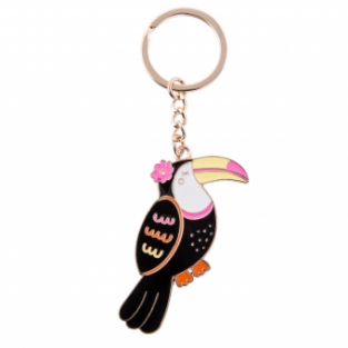 Sleutelhanger Tiki Toucan emaille