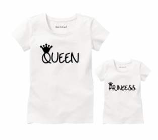 Strijkapplicatie Queen - Princess twinning set