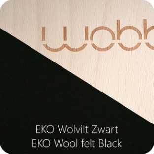 Wobbel Original blank gelakt Zwart