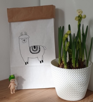 XS Paperbag met Lama Alpaca