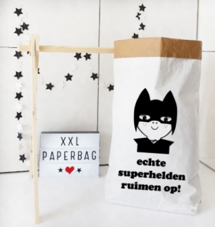 Paperbag XXL echte superhelden ruimen op