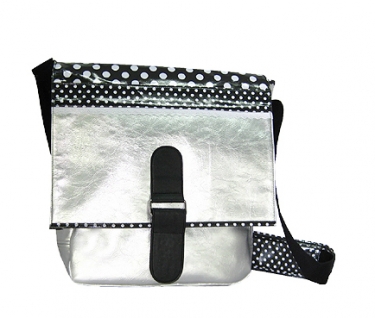 Zebra Trends Postmanbag zilver